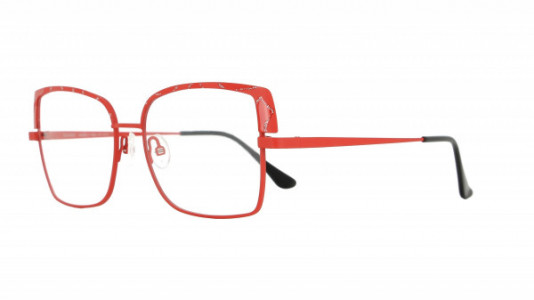 Vanni High Line V4214 Eyeglasses, matt red with silver glitter