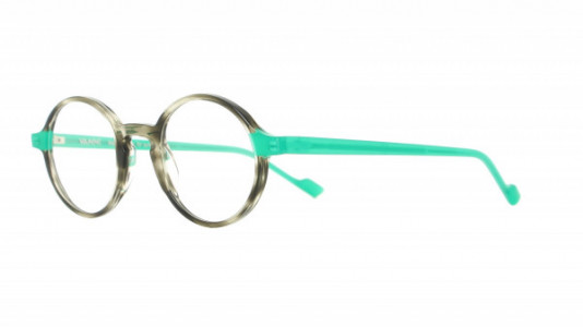 Vanni Spirit V1736 Eyeglasses, amber Macro/solid dark green