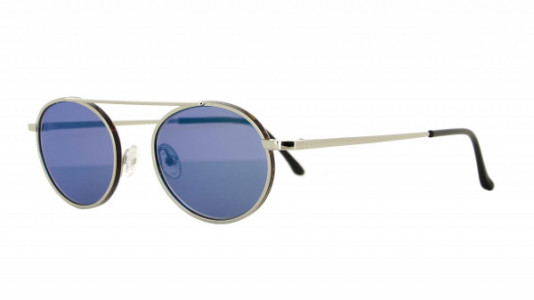 Vanni Re-Master VS661 Sunglasses, shiny silver/dark havana rim