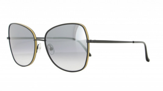 Vanni Re-Master VS663 Sunglasses, matt black/gold acetate rim