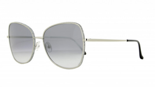 Vanni Re-Master VS663 Sunglasses, shiny silver/silver glitter rim