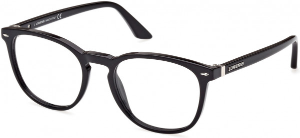 Longines LG5033 Eyeglasses, 001 - Shiny Black