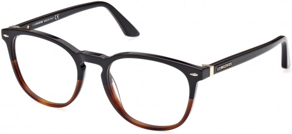 Longines LG5033 Eyeglasses, 005 - Shiny Black & Classic Havana