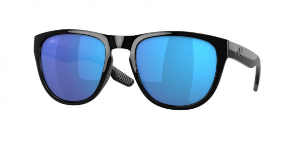 Costa Del Mar 6S9082 IRIE Sunglasses, 908201 IRIE BLACK BLUE MIRROR 580G (BLACK)