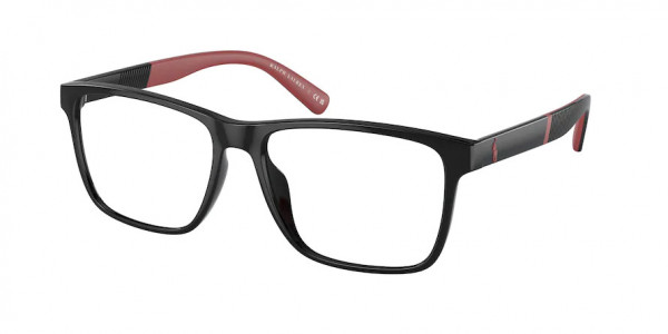 Polo PH2257U Eyeglasses, 5001 SHINY BLACK (BLACK)