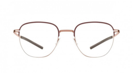 ic! berlin Notos Eyeglasses, Shiny Copper-Kidney Bean