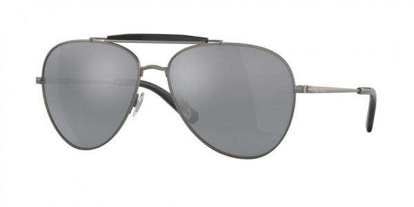 Brooks Brothers BB4062 Sunglasses, 10356G MATTE GUNMETAL GREY SOLID (GREY)