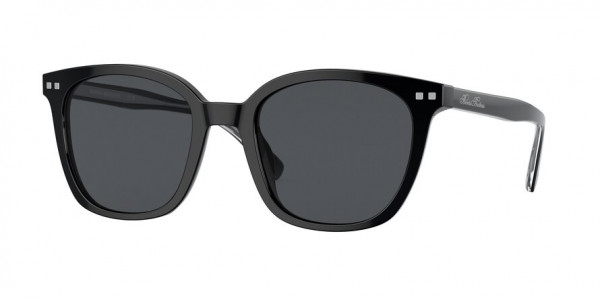 Brooks Brothers BB5046 Sunglasses, 609587 SHINY BLACK DARK GREY SOLID (BLACK)