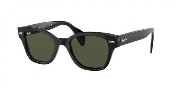 Ray-Ban RB0880S Sunglasses, 901/31 BLACK GREEN (BLACK)