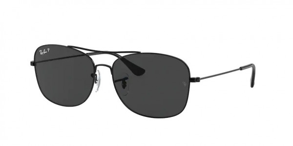 Ray-Ban RB3799 Sunglasses, 002/48 BLACK POLAR BLACK (BLACK)