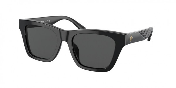 Tory Burch TY7181U Sunglasses, 170987 BLACK SOLID GREY (BLACK)