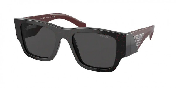 Prada PR 10ZSF Sunglasses, 11F5S0 BLACK ETRUSCAN MARBLE DARK GRE (BLACK)