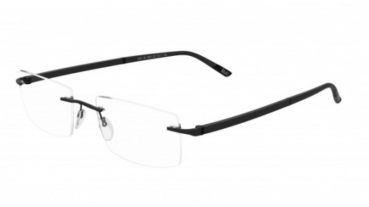 Silhouette Hinge C-2 LT Eyeglasses, 6052 Black