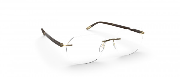 Silhouette Hinge C-2 LT Eyeglasses, 7520 Gold / Brown