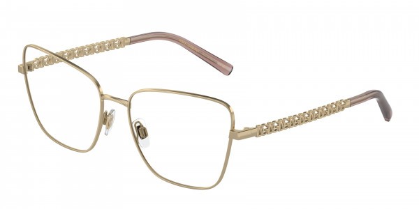 Dolce & Gabbana DG1346 Eyeglasses, 1365 LIGHT GOLD (GOLD)