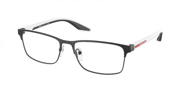 Prada Linea Rossa PS 50PV Eyeglasses, DG01O1 BLACK RUBBER (BLACK)