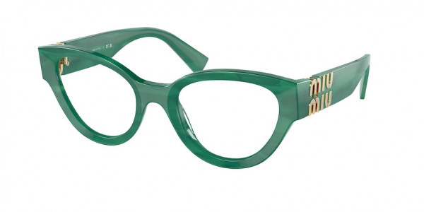 Miu Miu MU 01VV Eyeglasses, 15H1O1 Green