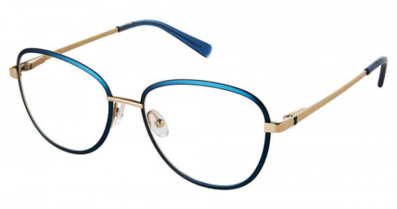 SuperFlex SF-1152T Eyeglasses, M204-TEAL GOLD