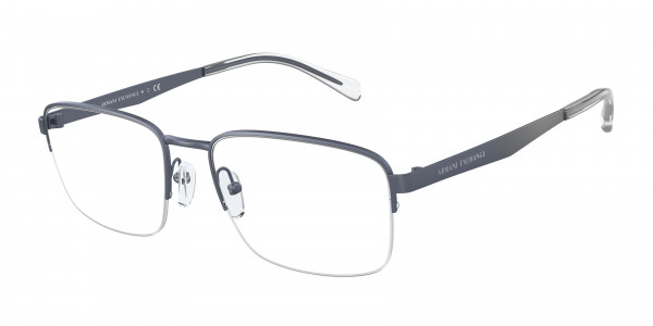Armani Exchange AX1053 Eyeglasses, 6099 MATTE BLUE (BLUE)