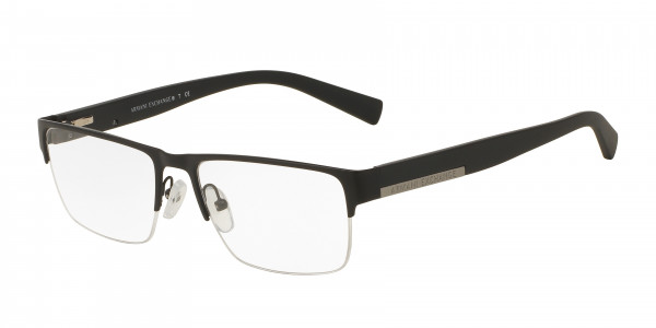 Armani Exchange AX1018 Eyeglasses, 6063 MATTE BLACK (BLACK)