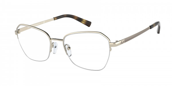 Armani Exchange AX1045 Eyeglasses, 6110 PALE GOLD (GOLD)
