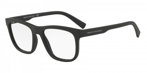 Armani Exchange AX3050F Eyeglasses, 8078 MATTE BLACK (BLACK)