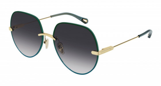 Chloé CH0135S Sunglasses, 001 - GOLD with GREY lenses