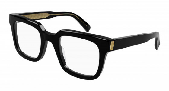 dunhill DU0032O Eyeglasses, 005 - BLACK with TRANSPARENT lenses