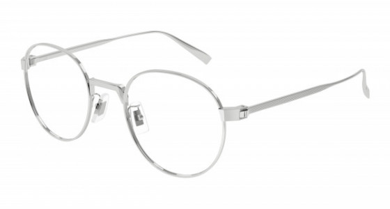 dunhill DU0035O Eyeglasses, 002 - SILVER with TRANSPARENT lenses