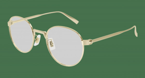 dunhill DU0035O Eyeglasses, 003 - GOLD with TRANSPARENT lenses