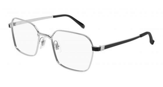 dunhill DU0039O Eyeglasses, 002 - SILVER with TRANSPARENT lenses
