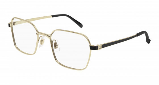 dunhill DU0039O Eyeglasses, 003 - GOLD with TRANSPARENT lenses