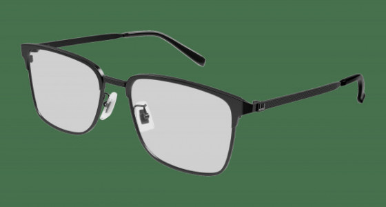 dunhill DU0042OA Eyeglasses, 001 - BLACK with TRANSPARENT lenses