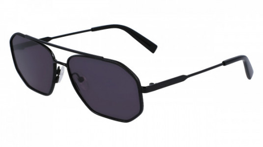 Ferragamo SF303SL Sunglasses, (026) DARK RUTHENIUM/WHITE