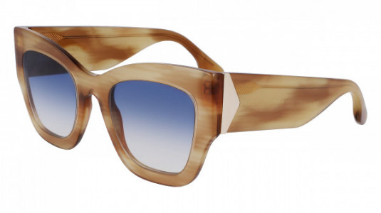 Victoria Beckham VB652S Sunglasses, (773) HONEY BROWN HORN