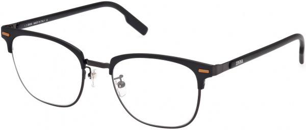 Ermenegildo Zegna EZ5250-H Eyeglasses, 002 - Matte Black / Matte Black