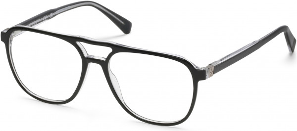 Kenneth Cole New York KC0350 Eyeglasses, 005 - Black/Crystal / Black/Crystal