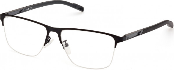 adidas SP5048 Eyeglasses, 005 - Matte Black / Black/Monocolor