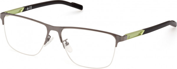 adidas SP5048 Eyeglasses, 008 - Shiny Gunmetal / Matte Black