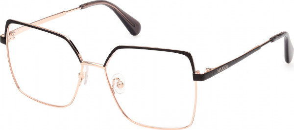 MAX&Co. MO5097 Eyeglasses, 033 - Shiny Pink Gold / Shiny Black