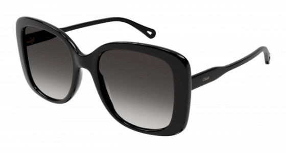 Chloé CH0125S Sunglasses, 001 - BLACK with GREY lenses