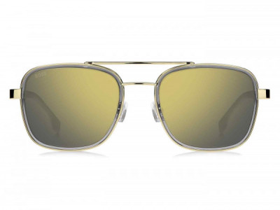 HUGO BOSS Black BOSS 1486/S Sunglasses, 02F7 GOLD GREY