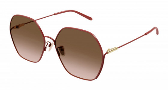 Chloé CH0169SA Sunglasses, 004 - PINK with BROWN lenses