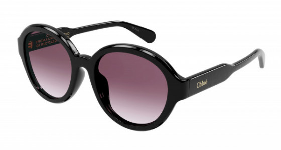 Chloé CH0156SK Sunglasses, 001 - BLACK with RED lenses