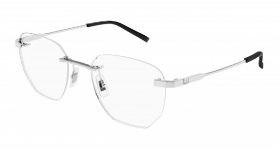dunhill DU0066O Eyeglasses, 008 - SILVER with TRANSPARENT lenses
