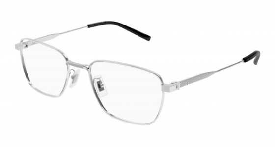 dunhill DU0062OA Eyeglasses, 008 - SILVER with TRANSPARENT lenses