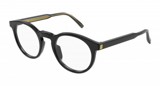 dunhill DU0059O Eyeglasses, 001 - BLACK with TRANSPARENT lenses