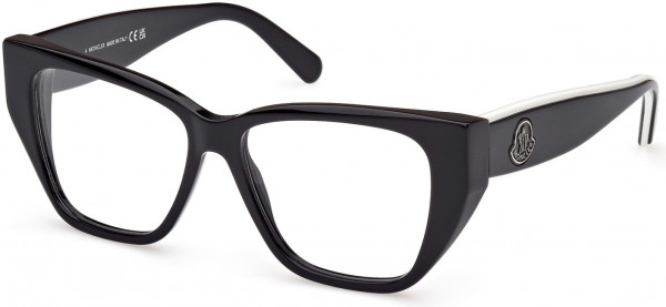 Moncler ML5187 Eyeglasses, 001 - Shiny Black