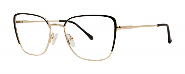 Genevieve GIVING Eyeglasses, Black/Gold