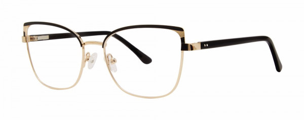Genevieve UNRAVEL Eyeglasses, Black/Gold